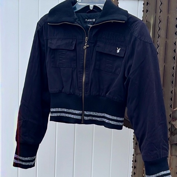 Vintage💥PLAYBOY Bomber Jacket - Picture 3 of 16